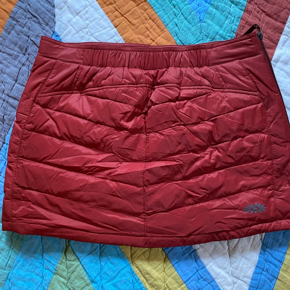 Skhoop Red Mini Down Skirt